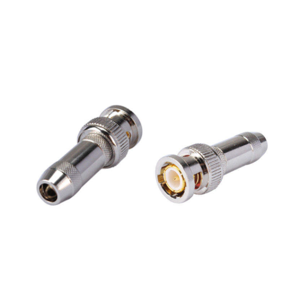 Bulkhead Coaxial Female BNC Connector Kit with PCB Mount 0~3GHz Frequency and Brass Material