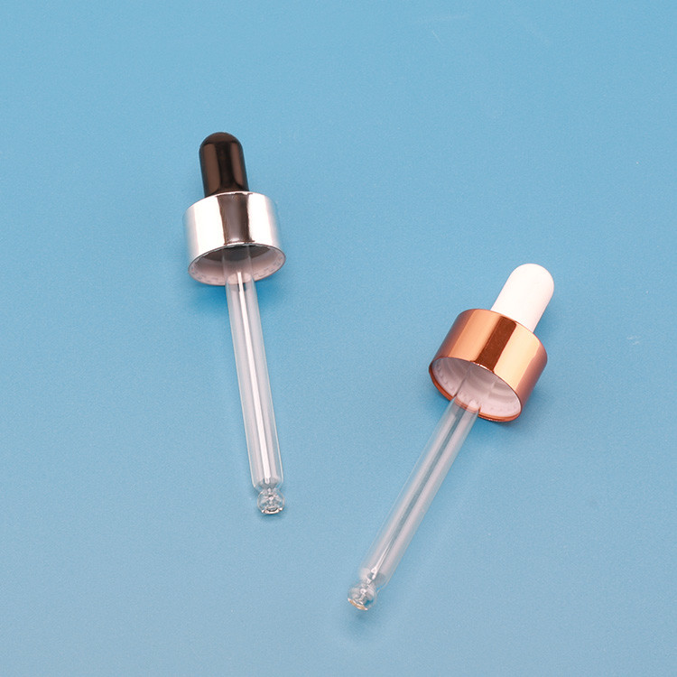 2oz 60ml Frosted Boston Bottle Round Glass Essencial Oil Hair Oil Glass Dropper Bottle