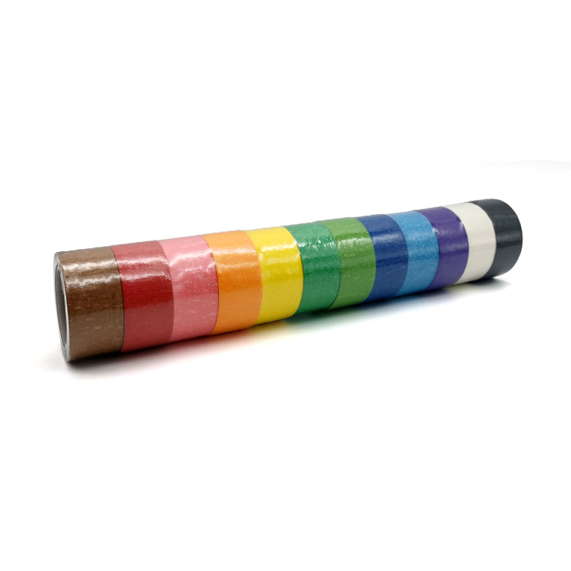 1" X 60yd Colored Masking Tape / High Adhesion Colored Packing Tape Crepe Paper