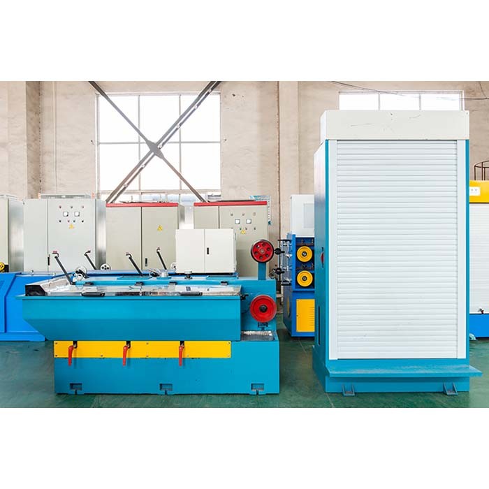 Annealing Intermediate Copper Wire Drawing Machine With Spool Bobbin Take Up 1500m Per Minute