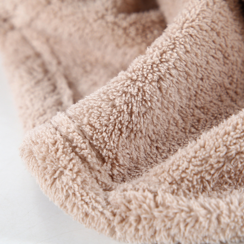 Picture-perfect Baby Shower Towel and Hat Set Jacquard Coral Velvet for Softness
