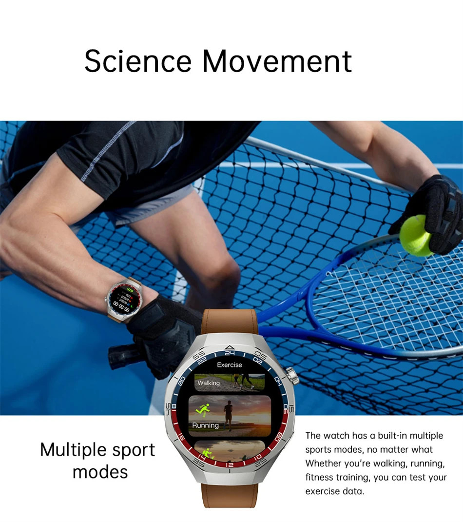 SK40 AMOLED HD Screen Smart Watch Men NFC GPS Tracking Heart Rate Compass Ul