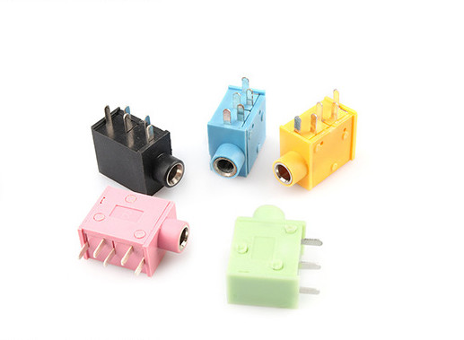 PJ325 3.5mm Stereo Female Socket Audio Jack 5pin PCB Panel Mount Connector