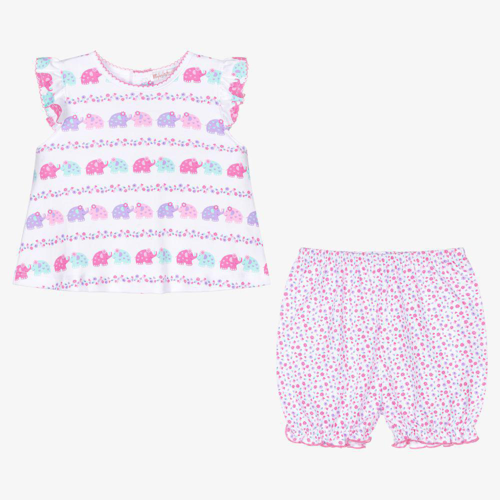 Summer Baby Girls Clothing Sets Customized Printing Color Pattern Organic Cotton Baby Clothing Baby Girls Clothing Sets
