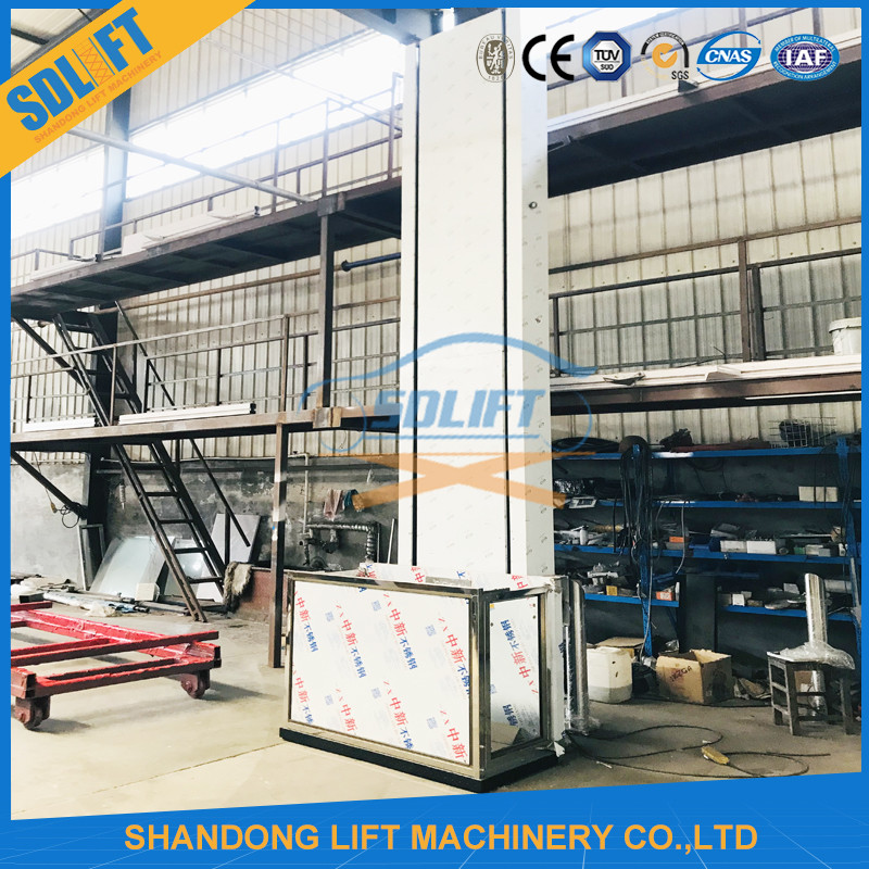 5m Lifting Vertical Wheelchair Platform Lift Stainless Steel Inching Switch