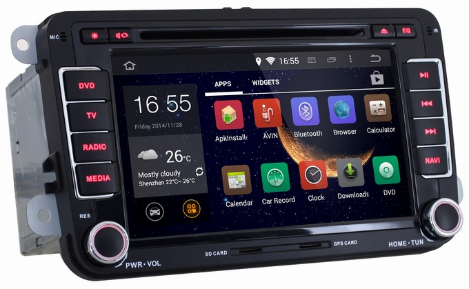 Ouchuangbo Car Navi Multimedia Kit for Volkswagen EOS T5 Transporte DVD Stereo Android 4.4