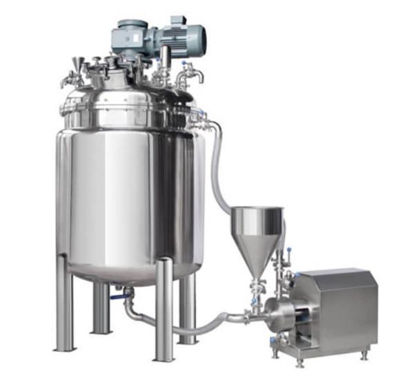 Stainless Steel Cosmetic Ointment Vacuum Emulsifying Machine High Speed