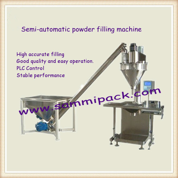 Semi Automatic Auger Filler Packing Machine For Bottle Milk Powder