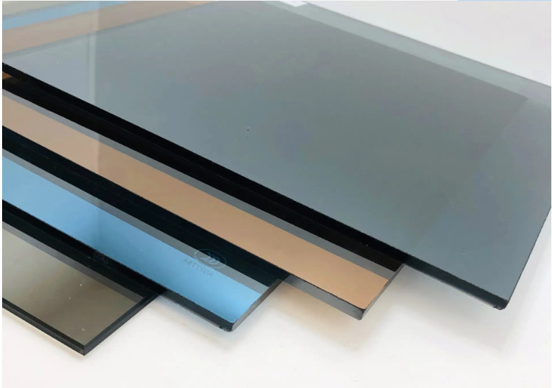 Decorative Reflective Tempered Glass 2-19mm Float Glass With Transmittance