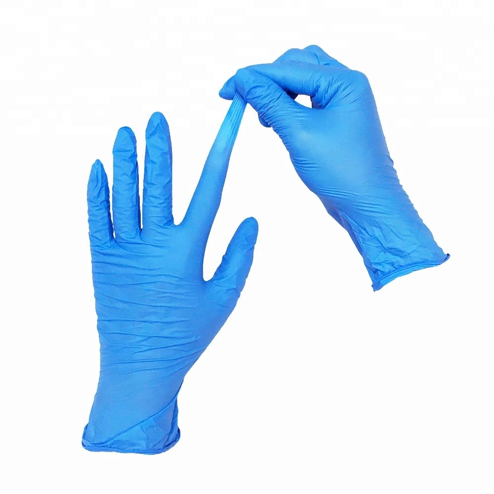 Good Feeling Disposable Protective Gloves Blue Nitrile Gloves Powder Free