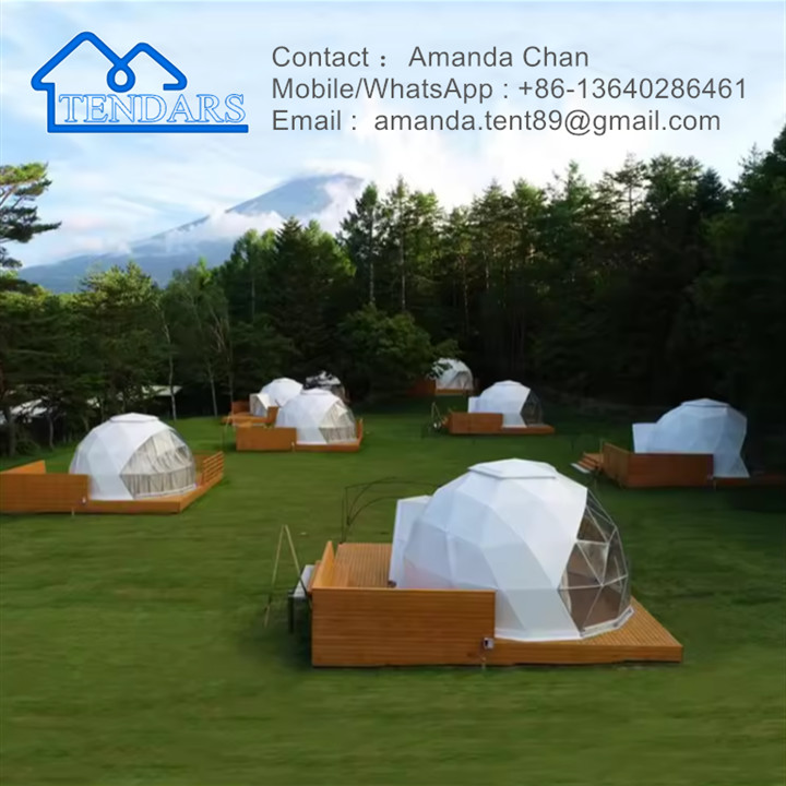 Glamping Luxury Outdoor PVC Dome Hotel House Domes Tent Half Dome Tent For Activity
