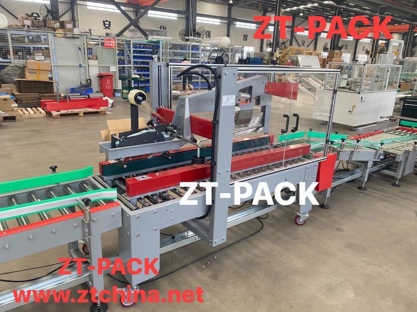 Vertical 24v Carton Box Packing Strapping Machine 4000bph Automatic Box Packing