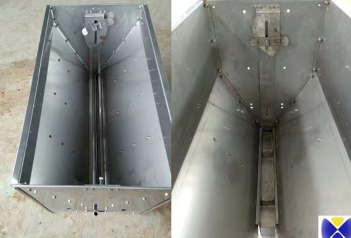 Stainless Steel Double Sided Hog Feeder , Automatic Swine Feeder Easy To Clean