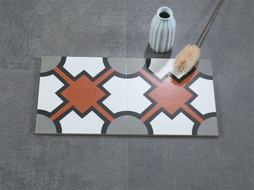 Encaustic 200x200mm Floor Ceramic Rustic Tiles For Bathroom And antibacterial Decorative Wall Tile For Office