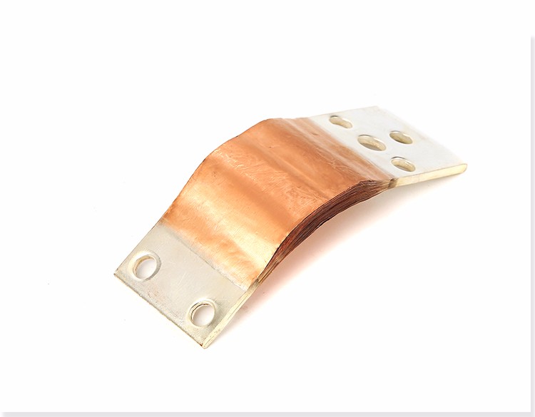 Electrical soler tinned compact copper foil connector