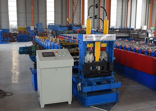 Cold Steel C And Z Purlin Machine , Profile Rolling Shutter Strip Making Machine