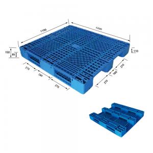 China 1200x1100 100% Recycled Plastic Pallets 1000-1500KG Dynamic Load on sale