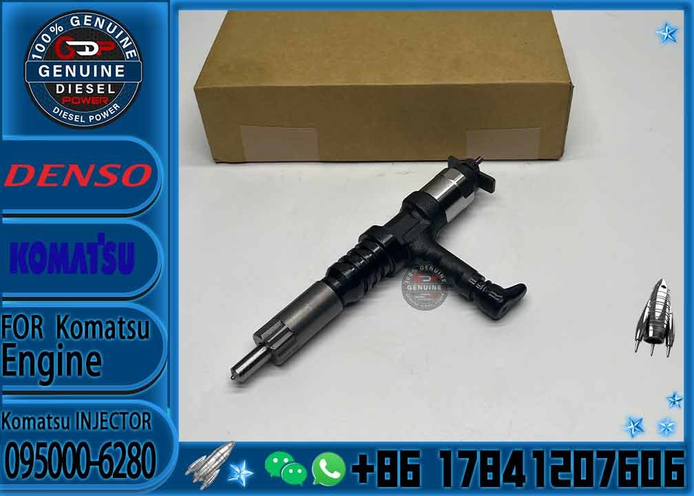 Huida Excavator 12V140E-3 Engine Fuel Injector 095000-6280 6219-11-3100 with Stock Available
