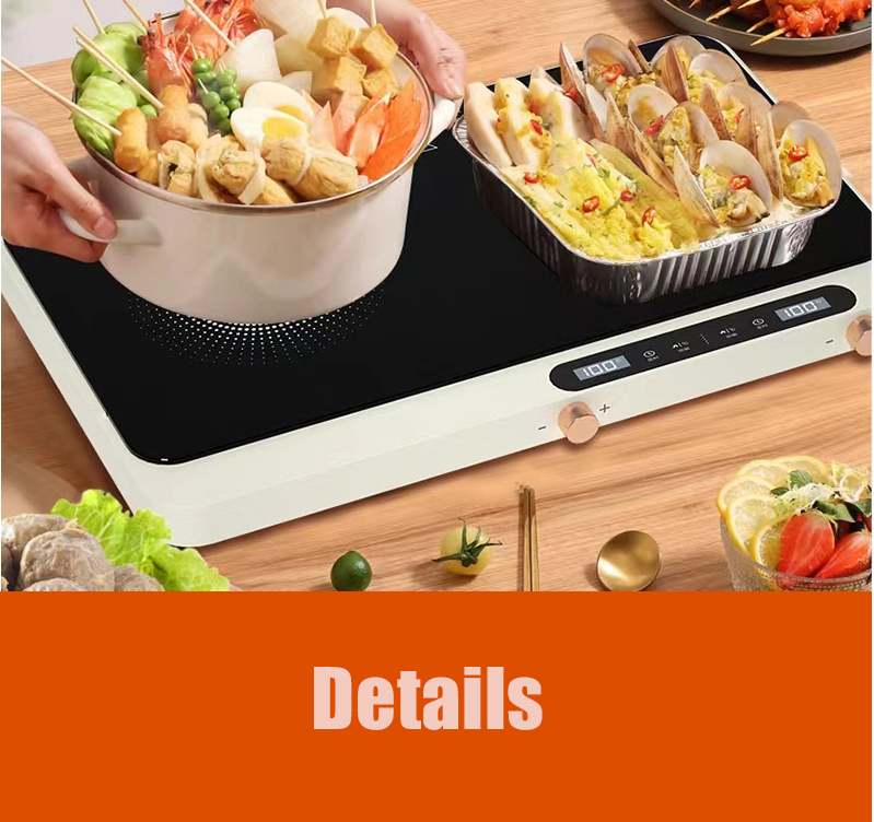Convenient Touchpad Operation 2 Burners Induction Heating Plate Cooker for Everyday