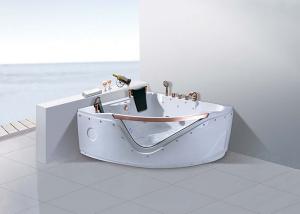 China Hydromassage Bathroom Jacuzzi Tub With 2 Seats Corner Installation on sale