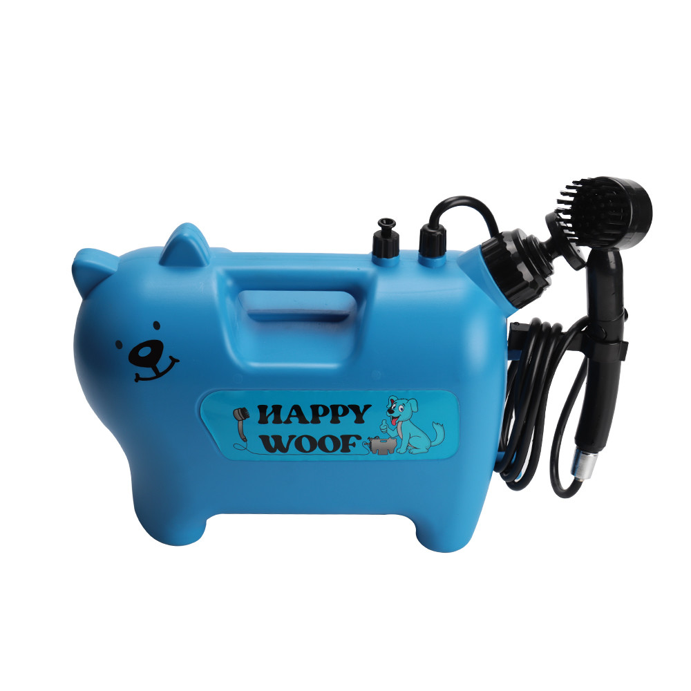 10L portable dog washer with Power Brush Green Portable Pet Washing Device Pet Cleaning Factory