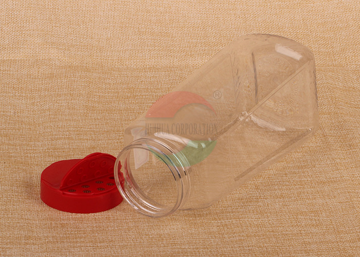 Customized Size Recyclable PET Clear Pet Jars Spice Plastic Can With Screw Cap