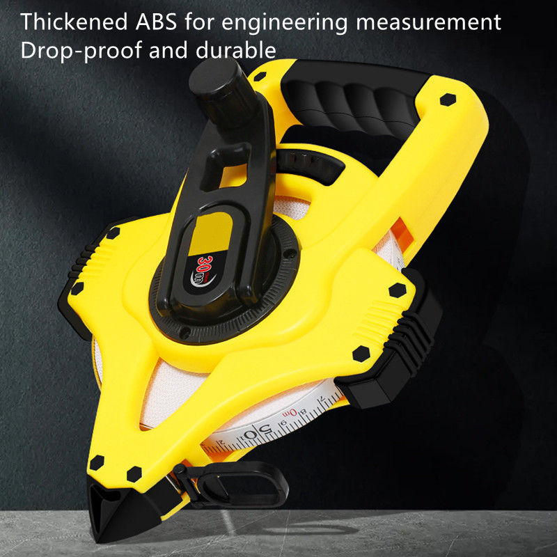 13mm Metric Steel Tape Measure 30M Nylon Coated Engineers Scale Tape Washable