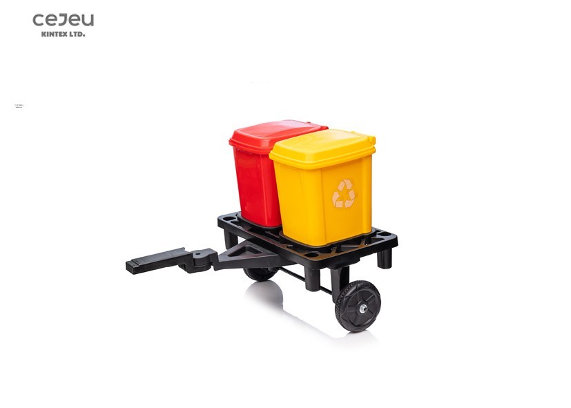 Children's engineering car toy car. cleaning trolley trash can/Cleaning plate rotated button