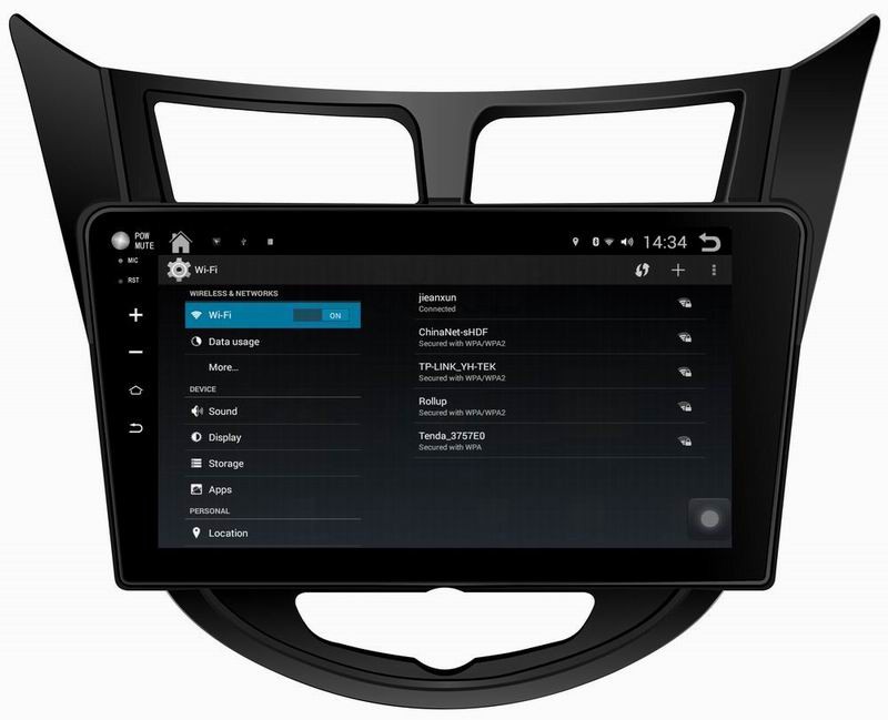Ouchuangbo android 4.4 for Hyundai Verna 2010 with car radio dvd stereo 3g wifi 800*480 free shipping
