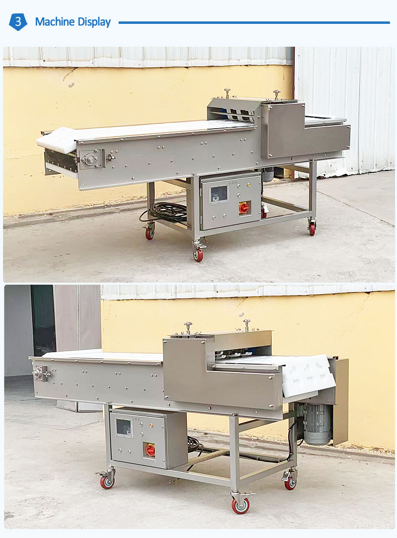 Industrial Poultry Seafood Cutting Machine for Squid Ring Chicken Leg Dicing Long Chili 220V/380V