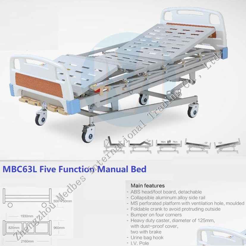 Five Function ICU Electric Homecare Flat Bed