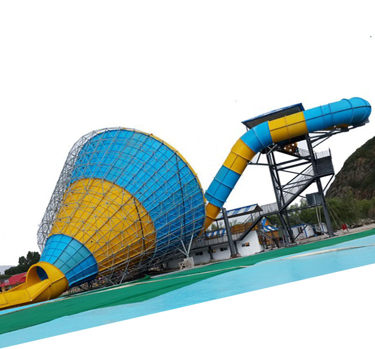 Big Trumpet Water Theme Park Equipment Adult Commercial Fiberglass Water Slides