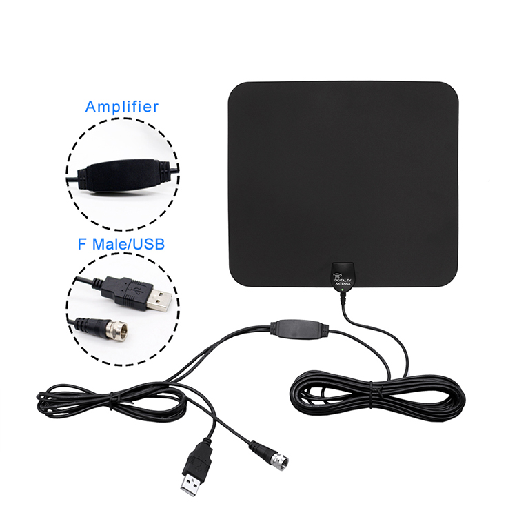 Indoor 25dBi Uhf Vhf Antenna ATSC DVB-T ISDB Digital Tv Antennas 862MHz
