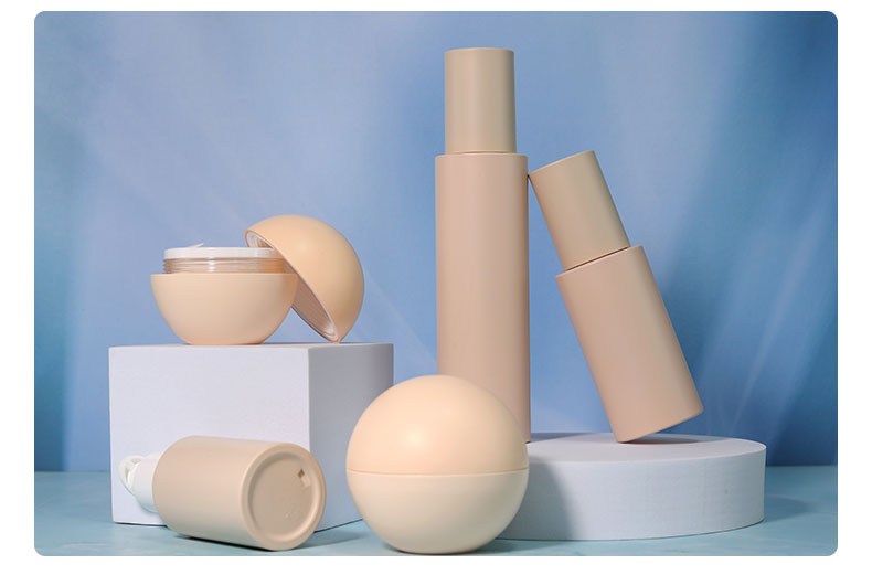 Round Shape 50ml Cosmetic Bottles Customized PETG Cream Jar Skincare Packaging With SCREW CAP