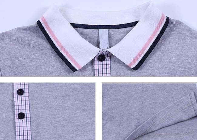 Plain Fabric Middle School Uniforms Moisture Wicking Breathable For Teenagers