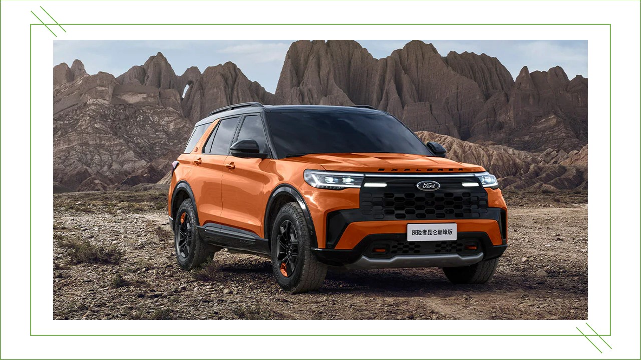 2.3T Gasoline AWD Steering and Cruise Control Changan Ford EXPLORER 6 Seats Medium to Large SUV with Car Entertainment System