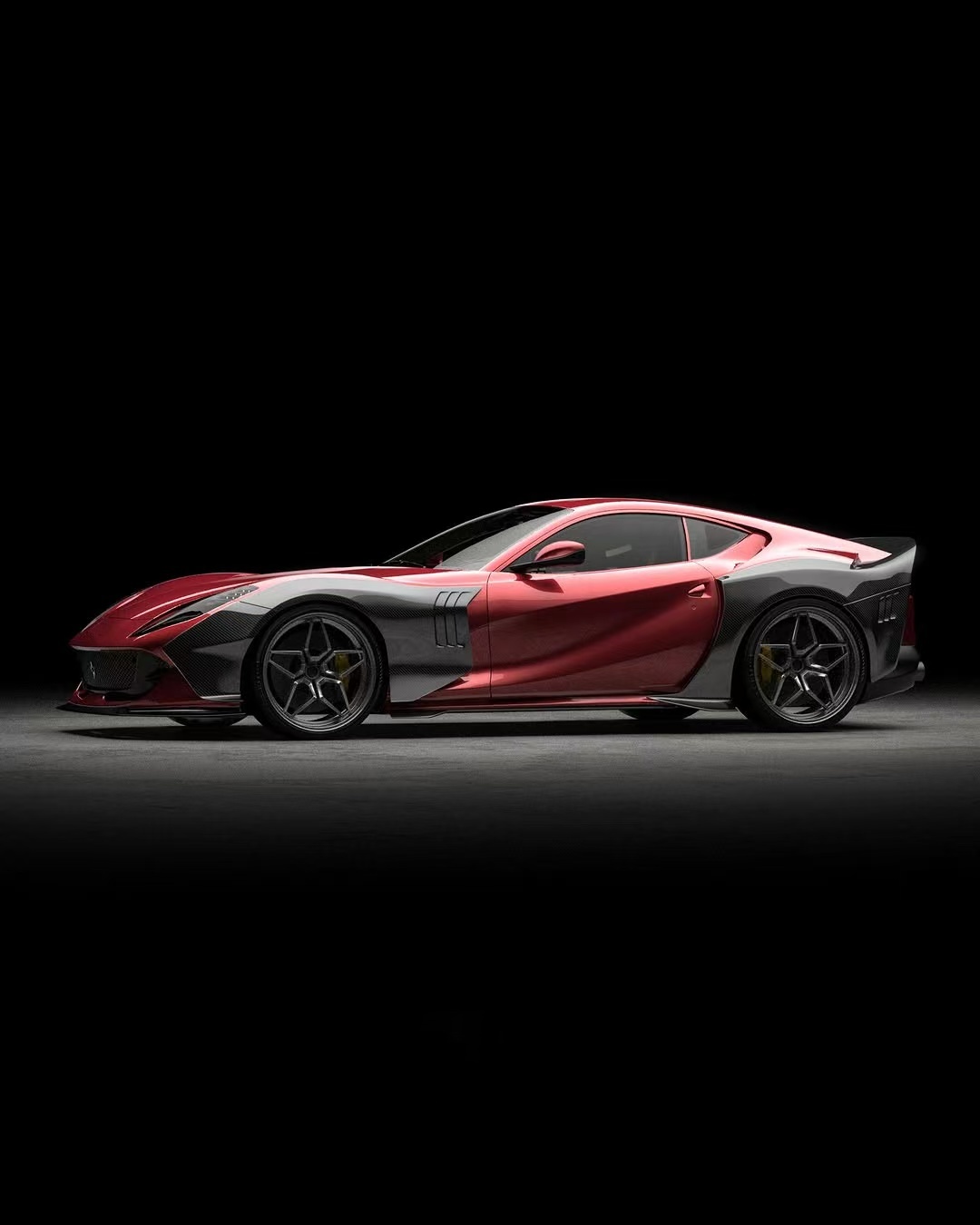 812 Ferrari Body Kit Carbon Fiber Widebody 812 ZE Style Carbon Fiber Arch