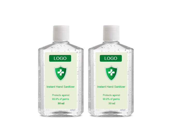 Disposable Organic Hand Sanitizer Clear Fluid Plant Derived Ingredients