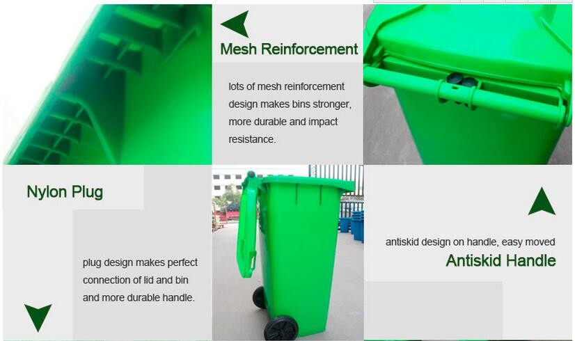 100l waste bin Outdoor solar food pedal trash rubbish can waste bin