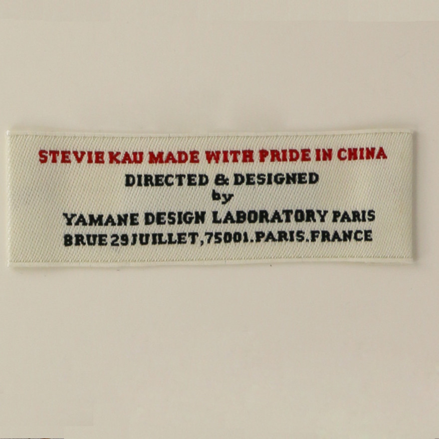 Sew On Clothes Woven Neck Labels Weaving Main Labels Tags Center Fold