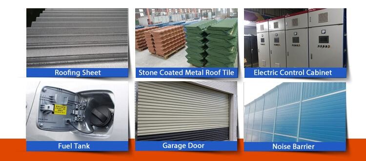 Hot Dip Prepainted Galvalume Steel Az120 0.50 Mm Chromated Surface