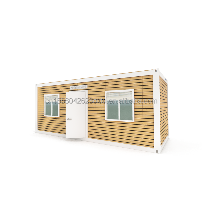 Hotel Accommodation Aluminum Alloy Windows Modern Modular Steel Structure Imitation Wooden Luxury Single Person Apartment