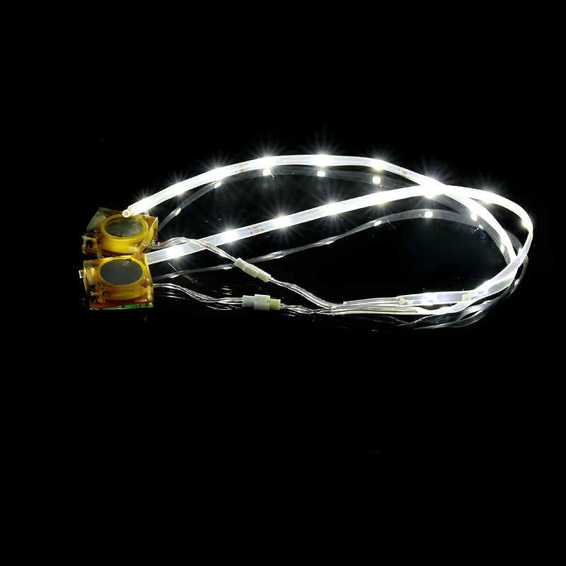 Rechargeable Battery Vibration LED Flashing Shoe Light Multicolor