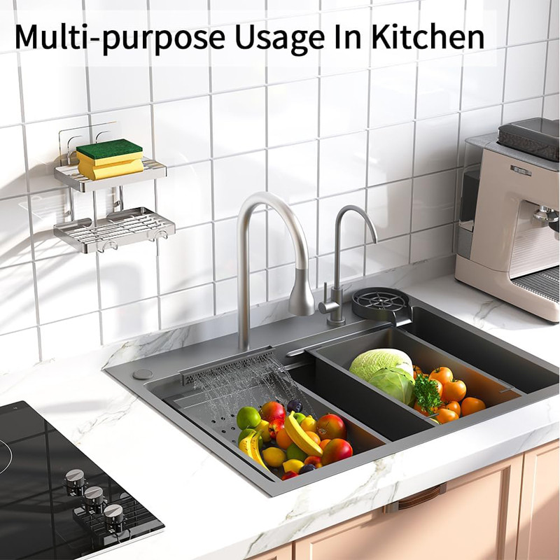 Multi-purpose Usage Drain Faster Stainless Steel Soap Dish f for Bathroom and Kitchen