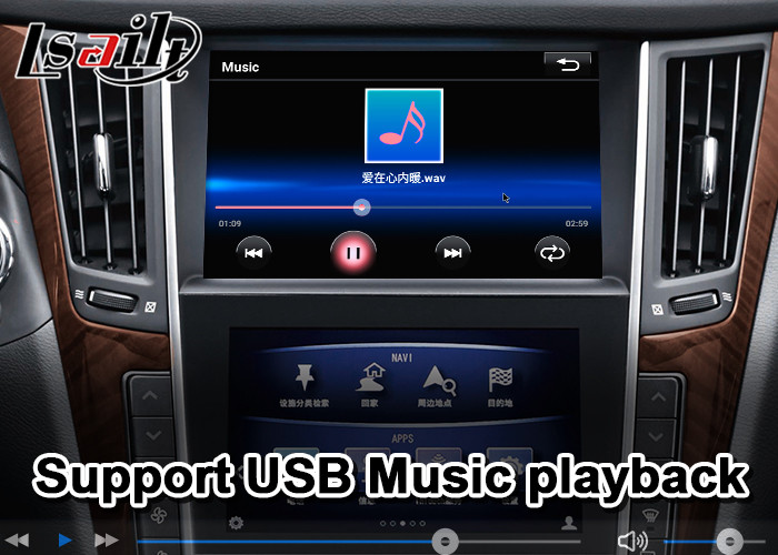 Lsailt Wireless Android Auto Carplay Interface for Infiniti Q50 Q60 Q50s 2015-2020