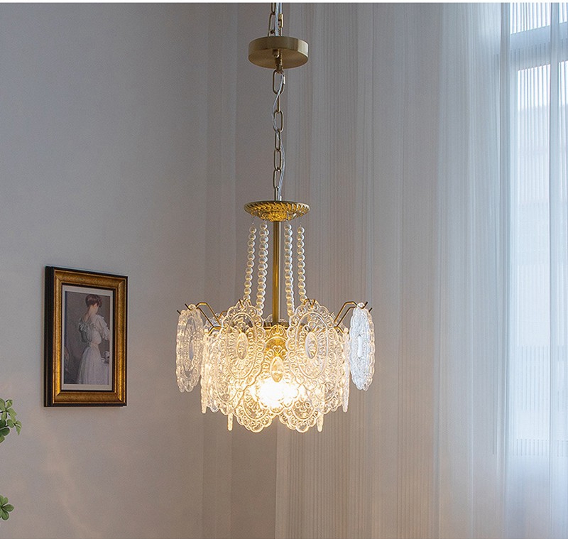 Luxury Villa Living Room Chandelier Glass Lampshade Fancy Chandelier(WH-CY-246)