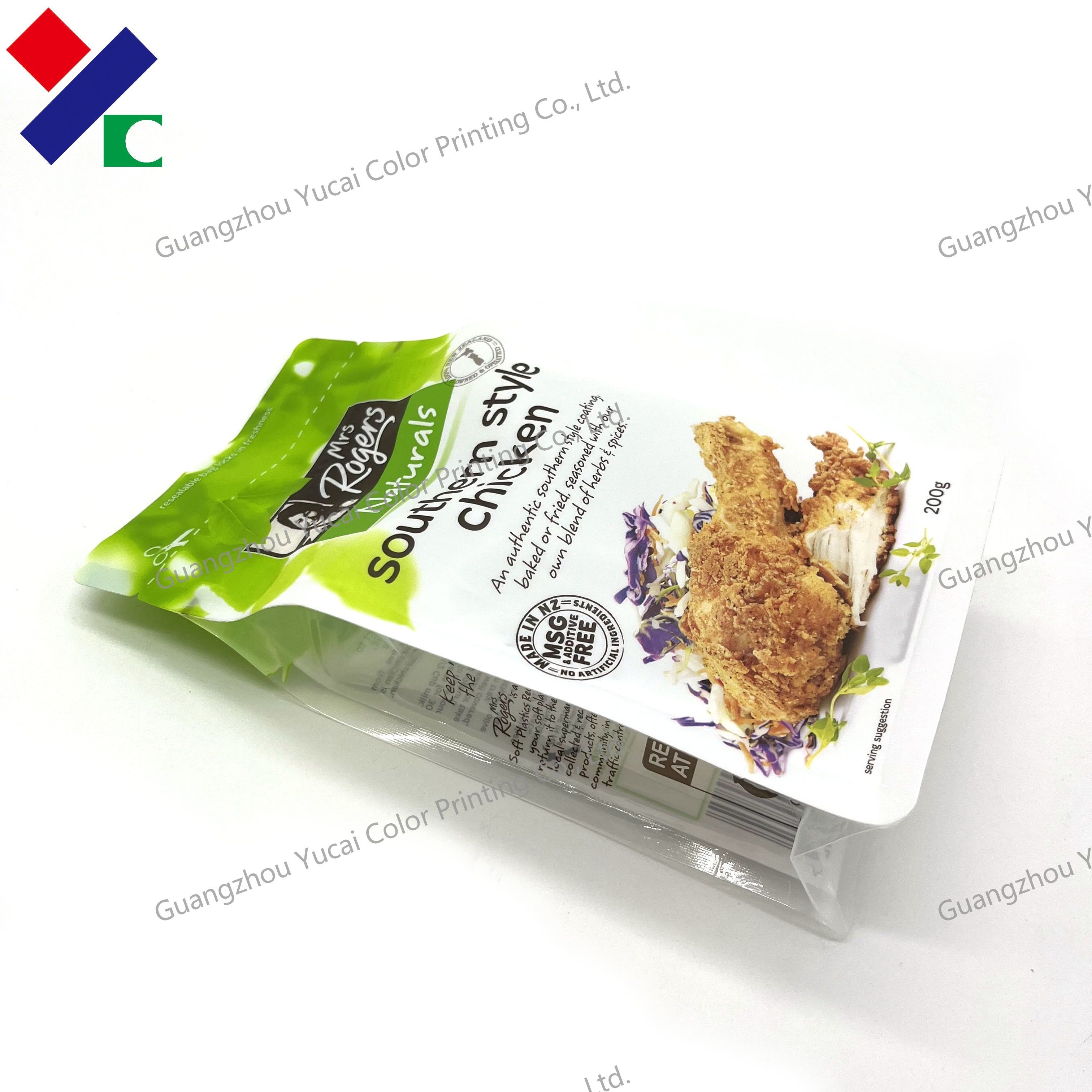 FDA Plastic Dessert Bags Laminated Polythene Resealable Box Pouch Food Packaging