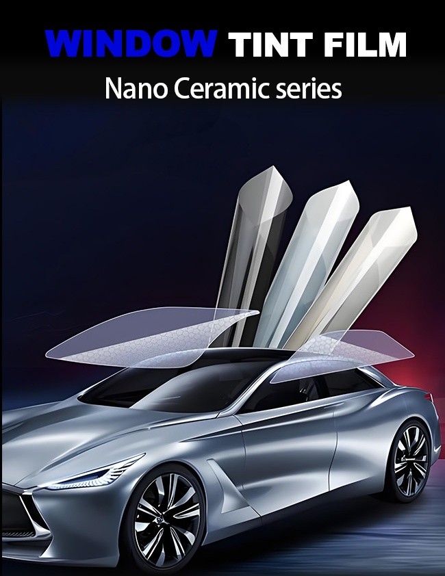 Window Tint Film Anti Reflective Car Nano Carbon Film For UV Protection