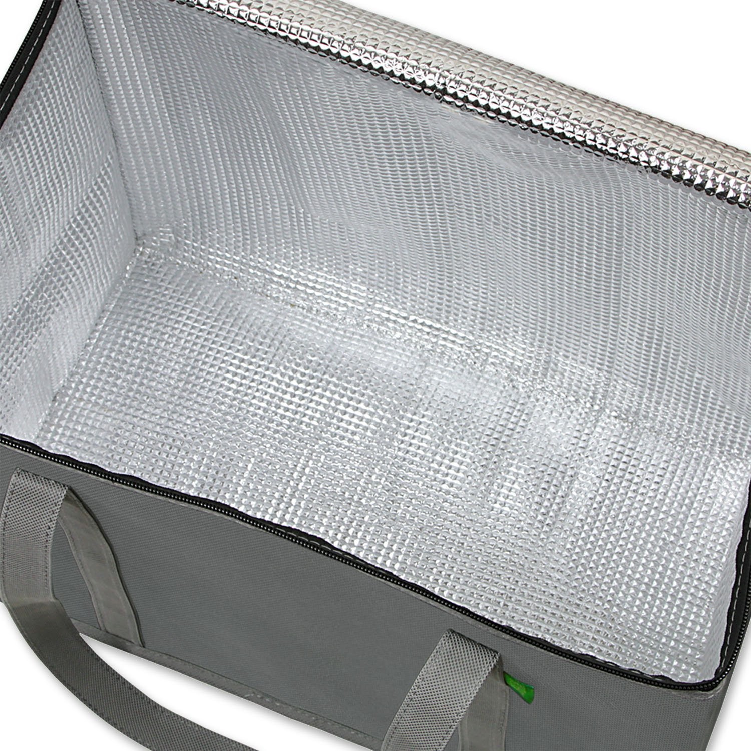 Custom Printed Insulated Cooler Tote Bags With Long Handles And Zipper Top