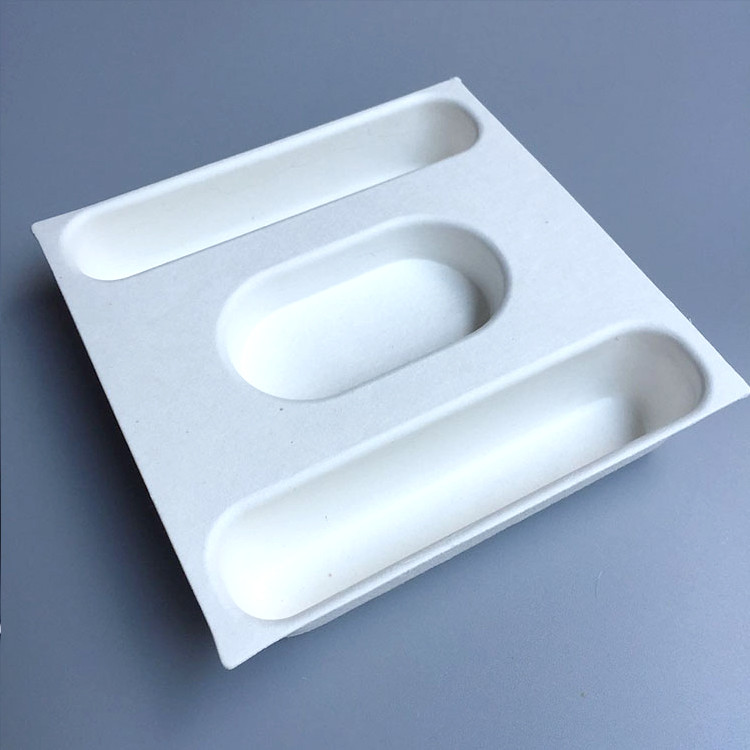 Sugarcane Moulded Fiber Packaging Formed Pulp Packaging For Tooth Scaler